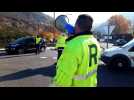 Franche-Comté Besançon Slogan explicite d'un gilet jaune au rond-point à Beure