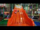 Vesoul. La Cabane ouvre ses portes. Plaine de jeux pour enfants. Toboggans géants, labyrinthes....