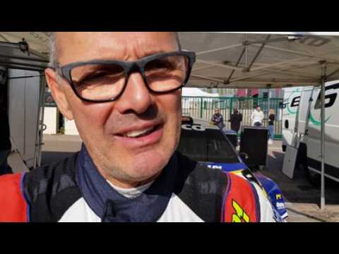 Finale Coupe de France des rallyes Chalon sur Saône Eric Mauffrey qui était leader fait une sortie de route et abandonne