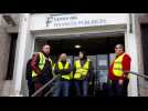 Les gilets jaunes bloquent le centre des finances de Toul