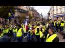 Belfort Manifestation des gilets jaunes à pied et à moto
