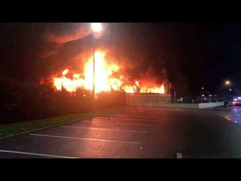 700 m2 en flammes à la Sita à Dombasle-sur-Meurthe (54)