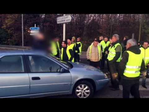 Gilets jaunes : coup de chaud au rond-point d'Houdemont (54)