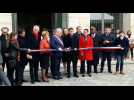 Besançon Emmanuel Macron coupe le ruban inaugural du nouveau Musée des Beaux Arts et d'Archéologie