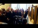 Besançon Emmanuel Macron à l'intérieur du musée des beaux arts et d'archéologie