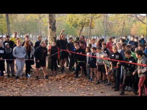 Lunéville Le cross du collège Guérin au parc des Bosquets