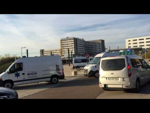Besançon manifestation des ambulanciers mercredi devant le CHU Minjoz pour de meilleures conditions de travail