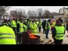 Bar-le-Duc : rassemblement des gilets jaunes devant le hall des Brasseries