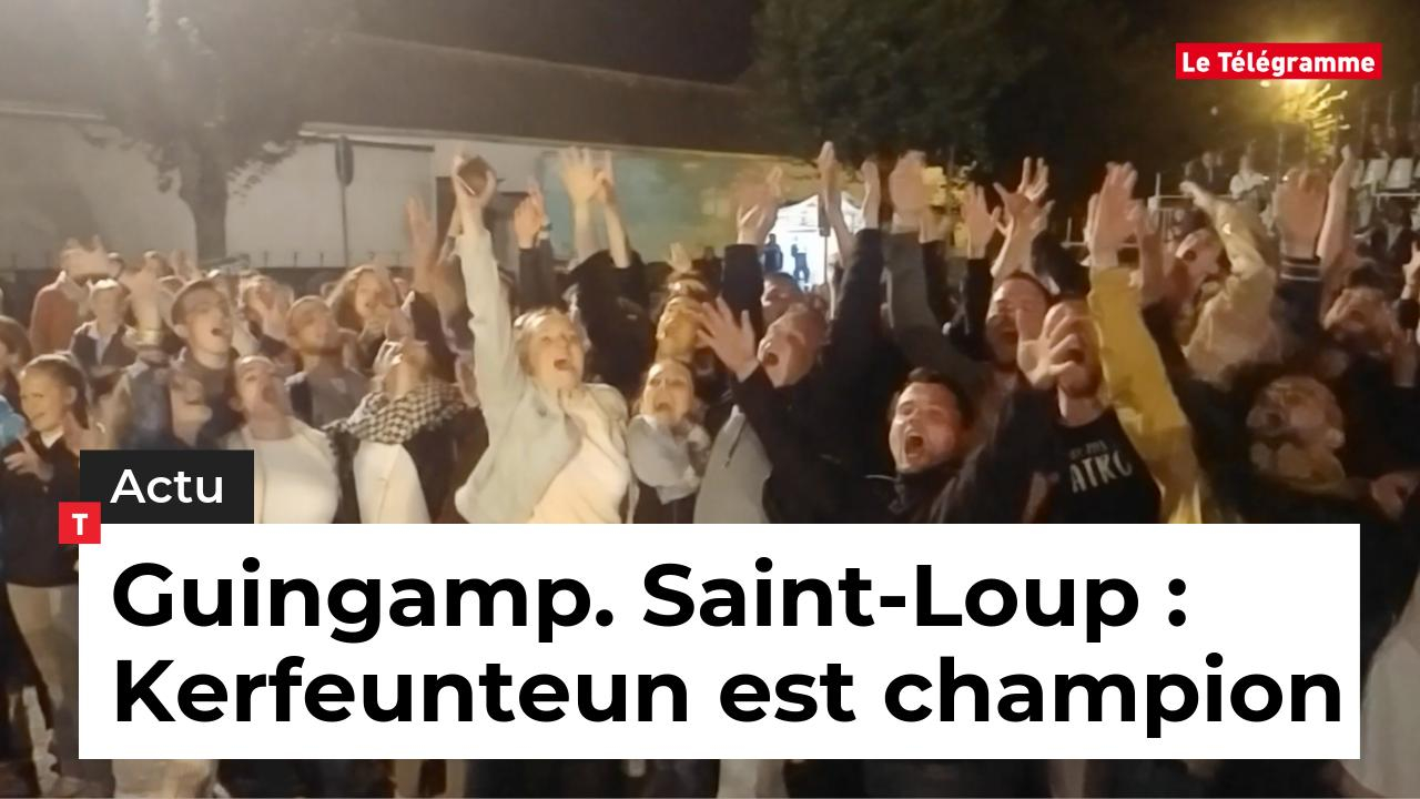 Guingamp. Saint-Loup : champion, Kerfeunteun laisse éclater sa joie (Le Télégramme)