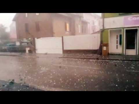 Violent orage de grêle à Belfort