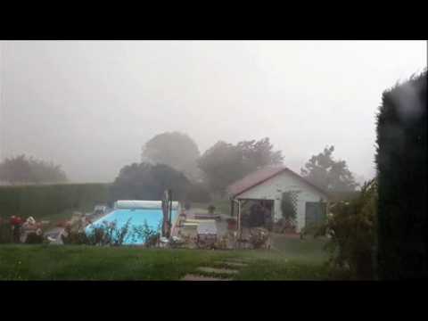 Violent orage de grêle à Belfort
