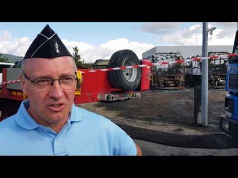 Cinq bus et deux poids lourds en feu à Scherwiller
