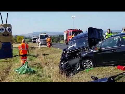 Une collision entre trois véhicules fait huit blessés à Ceintrey (54)