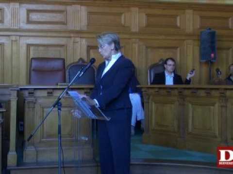 Strasbourg : discours sur la justice de Michèle Alliot-Marie
