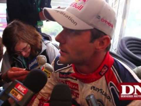 Rallye de France:Interview de S. Loeb à l'issue du shakedown