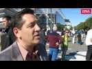 Manifestation d'exposants à la Foire européenne