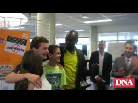 Lilian Thuram au collège Berlioz (Colmar)