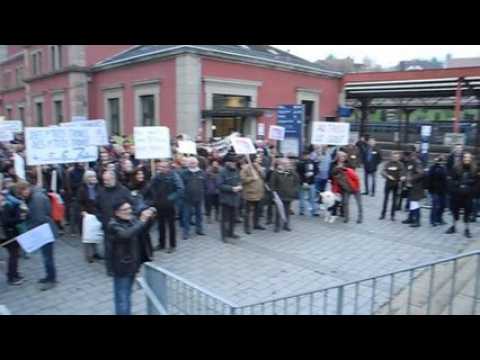 Manifestation des opposants au golf public a...