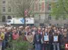 Manif contre le "délit de solidarité" à  strasbourg