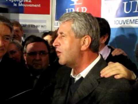 Philippe Richert à la permanence UMP après sa victoire