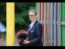 C&eacute;line Rutler, de Soultz, sur une moto du Tour - Label : L'Alsace - Category : News