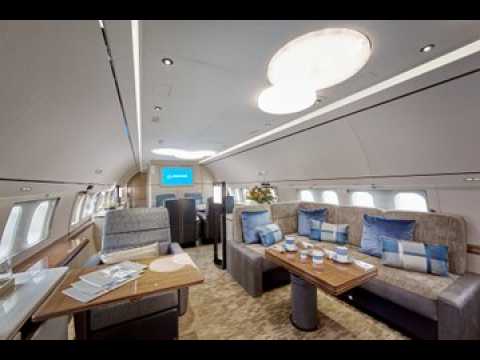Un jet Boeing "business" aménagé à Bâle-Mulhouse