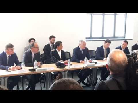 Bruno Le Maire en visite chez GE Energy à Belfort