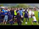La joie des footballeurs de Dahlenheim, qui d&eacute;crochent la Coupe d'Alsace - Label : L'Alsace - Category : News