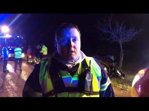 Choc frontal à Bergheim : trois blessés