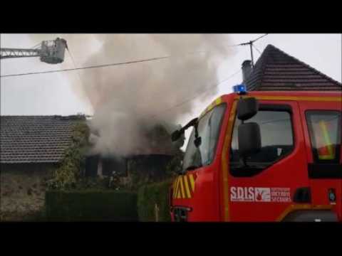 Incendie dans une maison à Bourbach-le-Bas