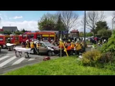 Mulhouse : collision entre deux voitures rue des Romains