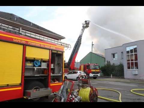 Incendie à Rixheim: une cinquantaine de pompiers mobilisés