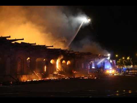Enorme incendie à Mulhouse: l'intervention en images