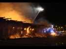 Enorme incendie à Mulhouse: l'intervention en images