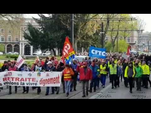 Pouvoir d'achat des retraités: 350 manifestants à Mulhouse