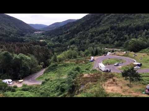 Tour de France: les fans en place au lac d'Alfeld