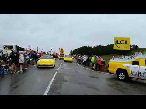 Tour de France: la caravane au Markstein