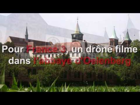 Reiningue:  Un drône filme à l’abbaye d’Oelenberg