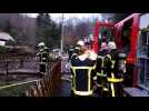 Un chalet détruit par un incendie à Gunsbach