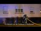 Un immeuble en feu rue de Toulouse à Mulhouse