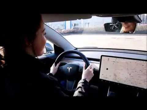 Essai d'une TESLA Model 3 à l'occasion de la fête de la roue à Mulhouse