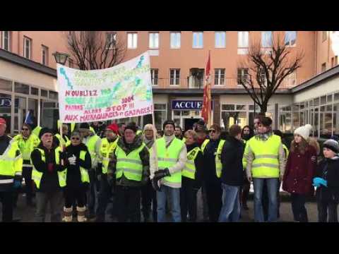 Acte XII : les gilets jaunes en soutien de la maternité de Thann