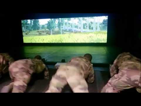 Régiment de marche du Tchad : simulateur de tir à l'arme légère