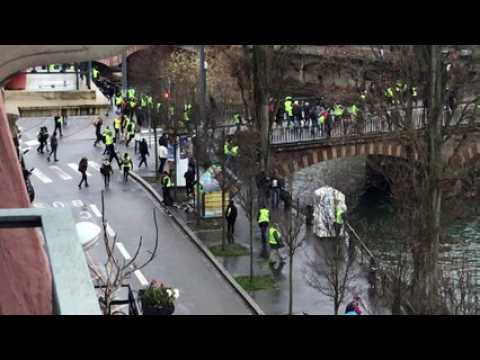 Strasbourg : incidents sur le pont de la rue du Maire Kuss