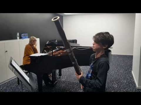 Joueurs de bassons en herbe à Mulhouse