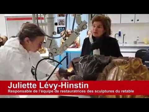 Restauratrices en action sur le retable d’Issenheim