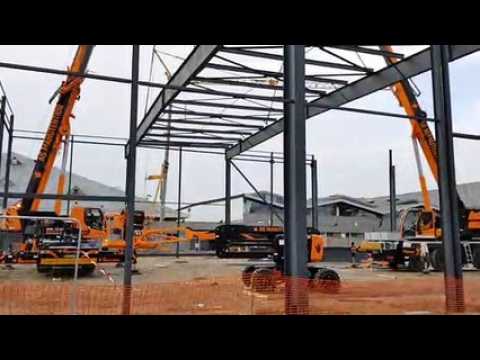 Foire aux vins: le hall 6 en cours de construction