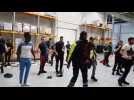 Une s&eacute;ance de r&eacute;veil musculaire avec les joueuses de Metz Handball pour les employ&eacute;s de Lidl - Label : Le Républicain Lorrain - Category : News