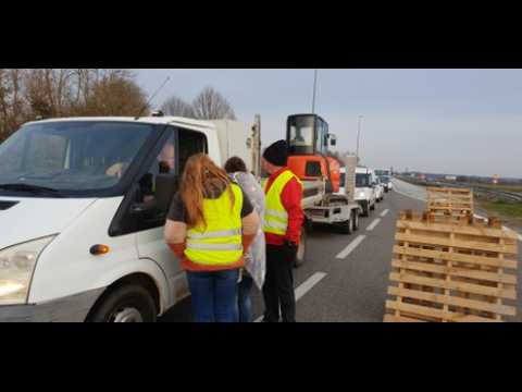 Les Gilets jaunes au Nouveau monde à Soultz-Bollwiller