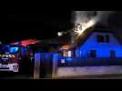 Une maison en feu &agrave; Riedwihr - Label : L'Alsace - Category : News